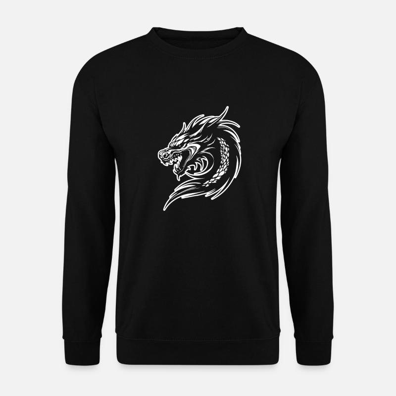 Drache Drachen Fantasie Mythologie - Unisex Pullover - Schwarz