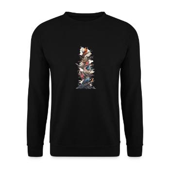Bird Watching Bird Watchers Birds - Unisex Sweatshirt - black - Front - Alina (178cm) & Michal (187cm)