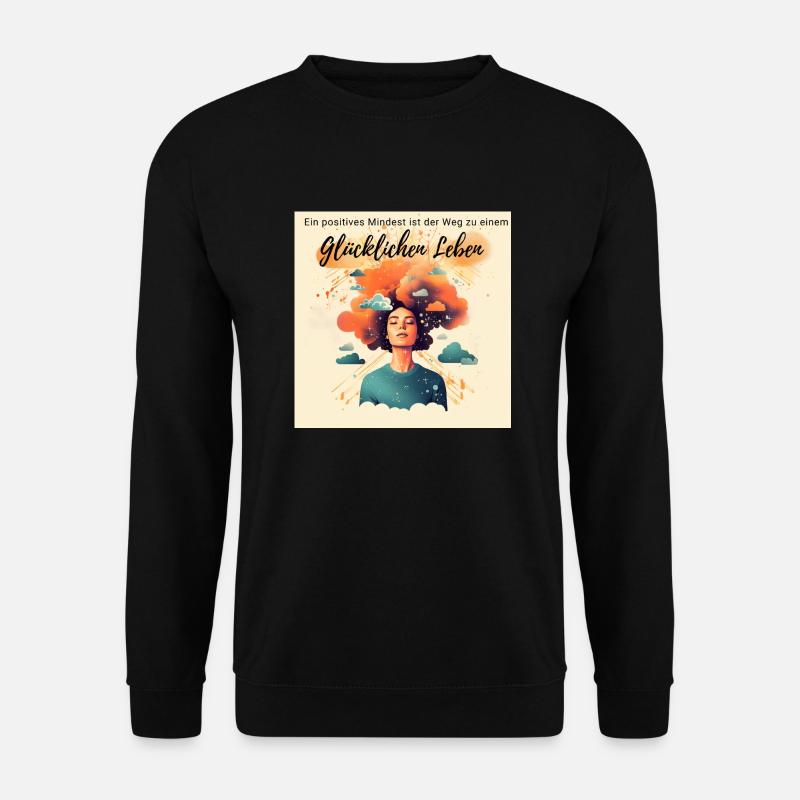 Positives Mindset - Unisex Pullover - Schwarz