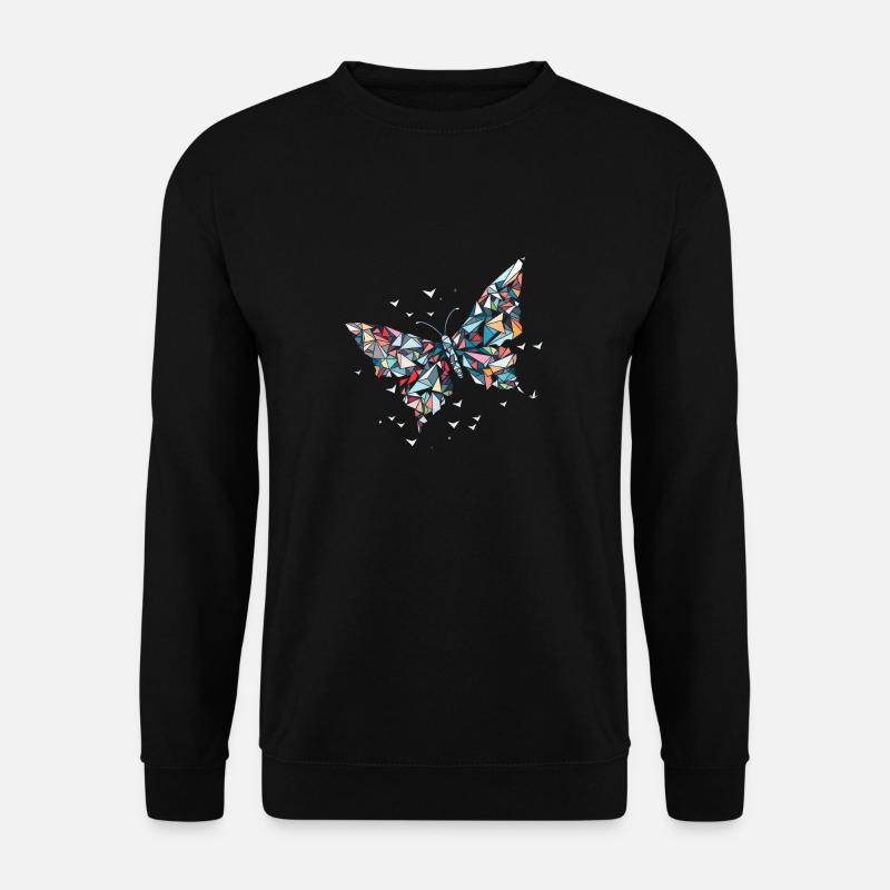 Origami Schmetterling Japanische Kunst - Unisex Pullover - Schwarz