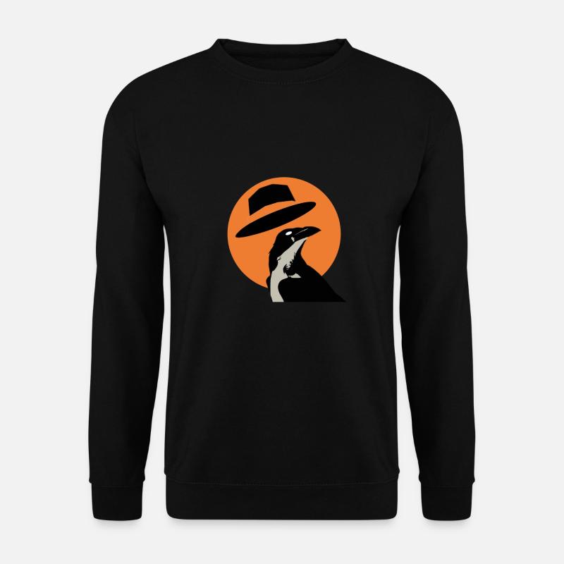 Kühle Krähe - Unisex Pullover - Schwarz