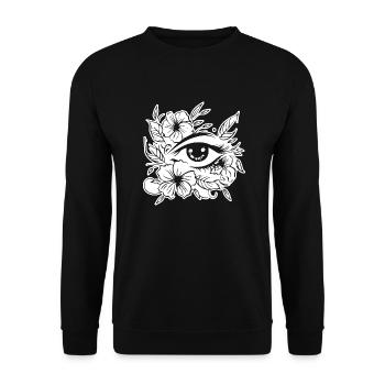 Eye Eyes Ophthalmologist - Unisex Sweatshirt - black - Front - Alina (178cm) & Michal (187cm)