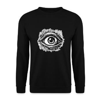 Eye Eyes Ophthalmologist - Unisex Sweatshirt - black - Front - Alina (178cm) & Michal (187cm)