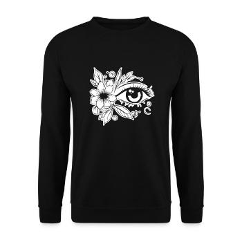 Eye Eyes Ophthalmologist - Unisex Sweatshirt - black - Front - Alina (178cm) & Michal (187cm)