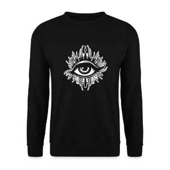 Eye Eyes Ophthalmologist - Unisex Sweatshirt - black - Front - Alina (178cm) & Michal (187cm)