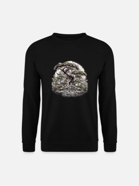 Bonsai - Japanischer Garten - Unisex Pullover - Schwarz