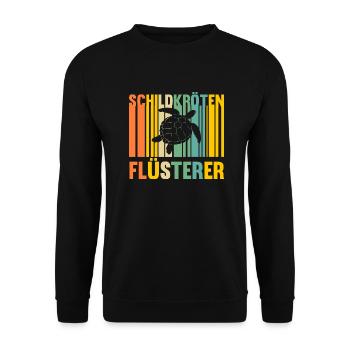 Schildkröte Schildkröten - Unisex Pullover - Schwarz - Vorne - Alina (178cm) & Michal (187cm)