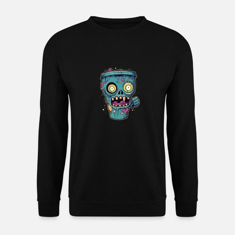 Halloween coffee mug - creepy coffee mug - Unisex Sweatshirt - black