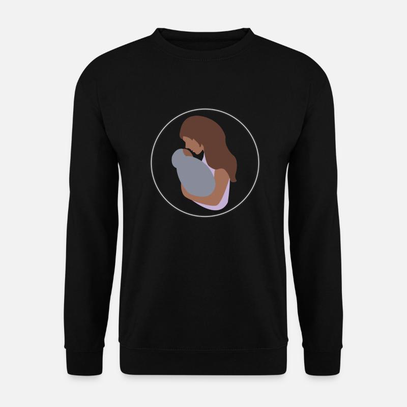 Mama und Kind - Unisex Pullover - Schwarz