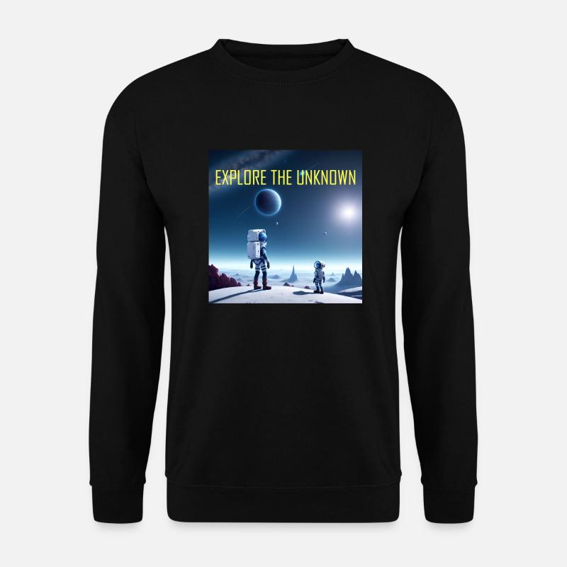 Erkunde das Unbekannte - Unisex Pullover - Schwarz