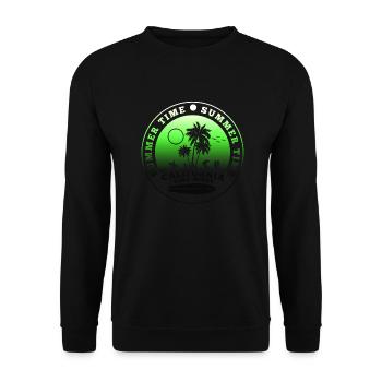 Summer surf croatia beach paradise party vibes Usa - Unisex Sweatshirt - black - Front - Alina (178cm) & Michal (187cm)