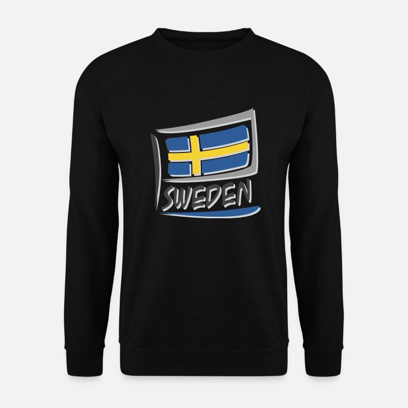 Sweden Flag Flag - Unisex Sweatshirt - black