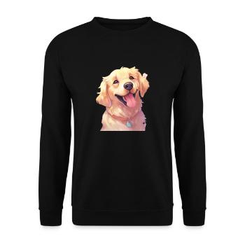 L’art du Golden Retriever - Sweat-shirt Unisexe - noir - Devant - Alina (178cm) & Michal (187cm)