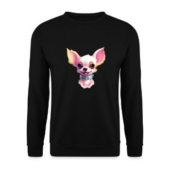Art mignon du chihuahua - Sweat-shirt Unisexe - noir - Devant - Alina (178cm) & Michal (187cm)
