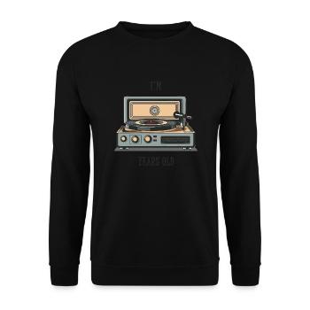 J’ai -- ans - Sweat-shirt Unisexe - noir - Devant - Alina (178cm) & Michal (187cm)