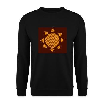 Sonne - Unisex Pullover - Schwarz - Vorne - Alina (178cm) & Michal (187cm)
