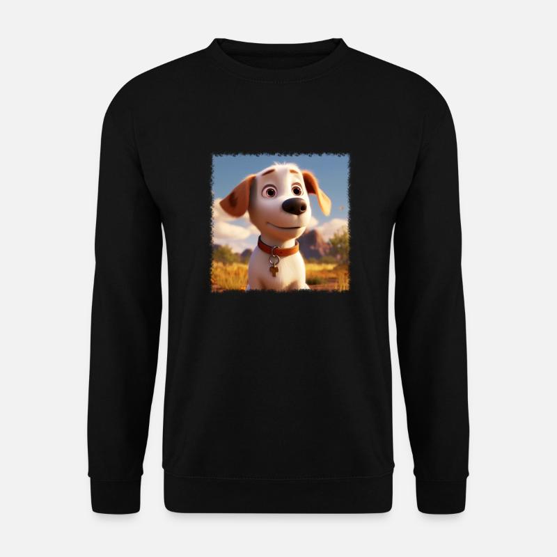 liebevoller Hund - Unisex Pullover - Schwarz