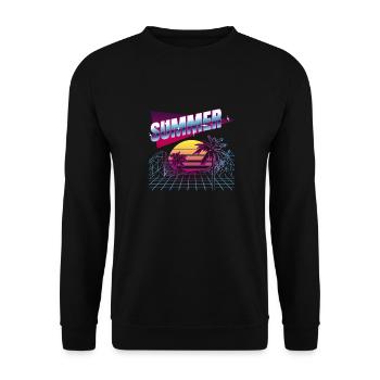 Summer - Unisex Sweatshirt - black - Front - Alina (178cm) & Michal (187cm)