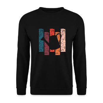 Arrosoir cadeau Vintage - Sweat-shirt Unisexe - noir - Devant - Alina (178cm) & Michal (187cm)