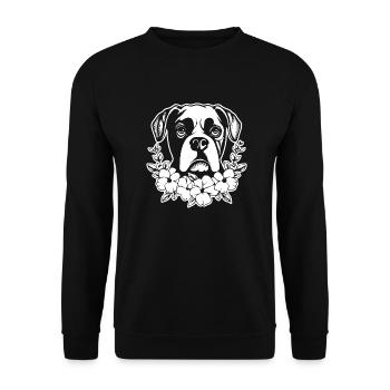 Boxer Dog Dog Breeds - Unisex Sweatshirt - black - Front - Alina (178cm) & Michal (187cm)