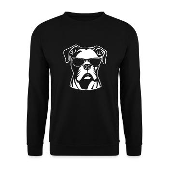 Boxer Dog Dog Breeds - Unisex Sweatshirt - black - Front - Alina (178cm) & Michal (187cm)