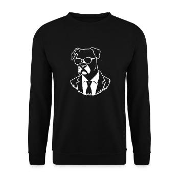 Boxer Dog Dog Breeds - Unisex Sweatshirt - black - Front - Alina (178cm) & Michal (187cm)