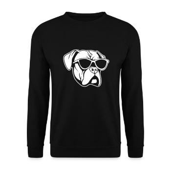 Boxer Dog Dog Breeds - Unisex Sweatshirt - black - Front - Alina (178cm) & Michal (187cm)
