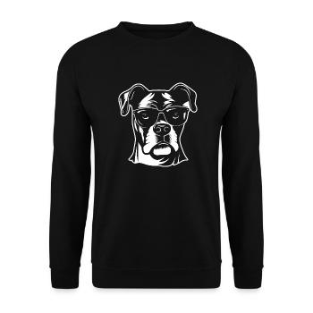 Boxer Dog Dog Breeds - Unisex Sweatshirt - black - Front - Alina (178cm) & Michal (187cm)