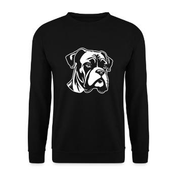 Boxer Dog Dog Breeds - Unisex Sweatshirt - black - Front - Alina (178cm) & Michal (187cm)