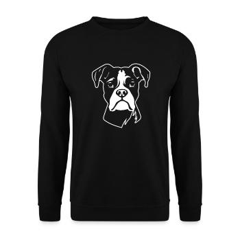 Boxer Dog Dog Breeds - Unisex Sweatshirt - black - Front - Alina (178cm) & Michal (187cm)