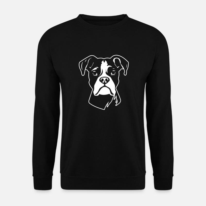 Boxer Hund Hunderasse - Unisex Pullover - Schwarz
