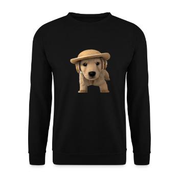 Propriétaires de chiens Golden Retriever chiots chiens - Sweat-shirt Unisexe - noir - Devant - Alina (178cm) & Michal (187cm)