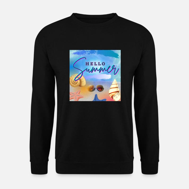 Hello Summer - Unisex Pullover - Schwarz