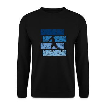 Tennis cadeau Vintage - Sweat-shirt Unisexe - noir - Devant - Alina (178cm) & Michal (187cm)