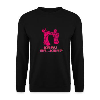 Krav Ma kwa? - Sweat-shirt Unisexe - noir - Devant - Alina (178cm) & Michal (187cm)