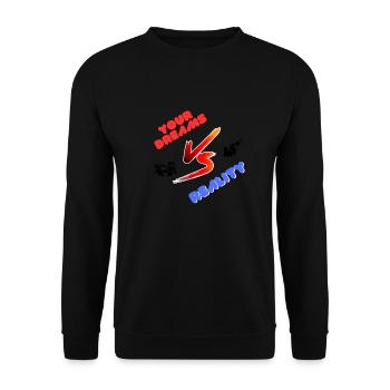 YOUR DREAMS VS REALITY - Sweat-shirt Unisexe - noir - Devant - Alina (178cm) & Michal (187cm)