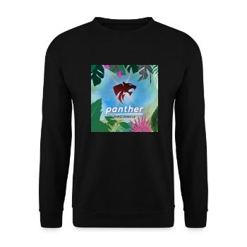 Panther king jungle - Unisex Pullover - Schwarz - Vorne - Alina (178cm) & Michal (187cm)