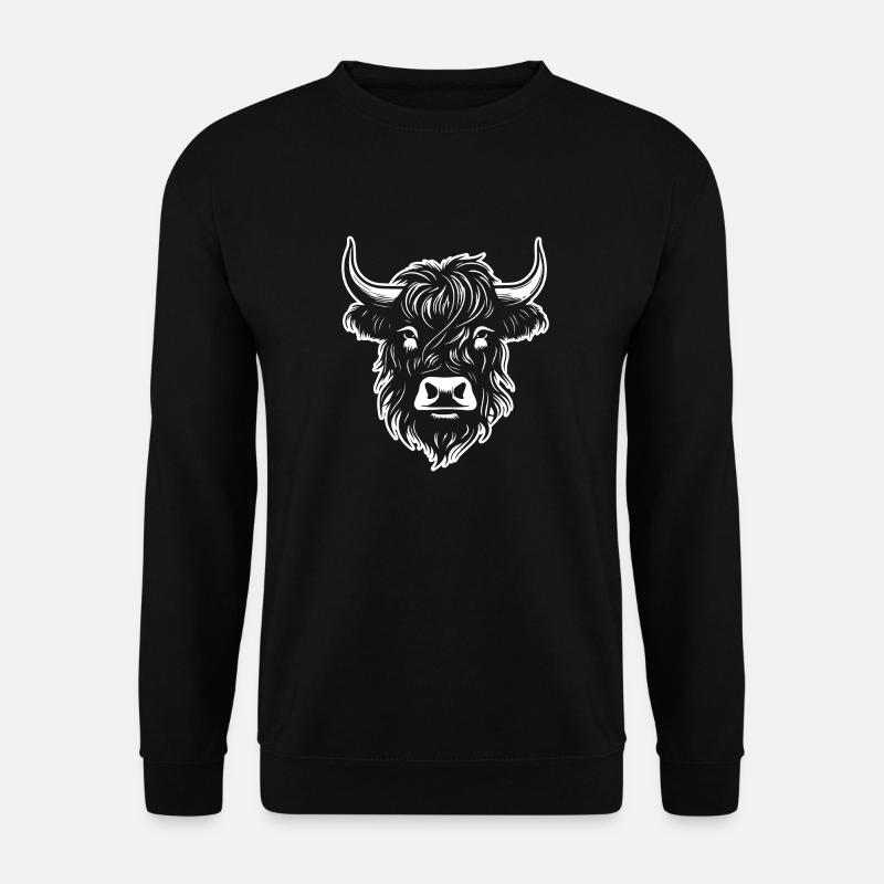 Vache écossaise des Highlands - Sweat-shirt Unisexe - noir