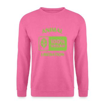 Animal Liberation, vegan - Unisex Pullover - Pink - Vorne