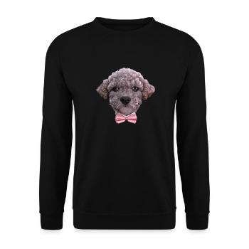 puppy poodle dog owner poodle puppy dog love - Unisex Sweatshirt - black - Front - Alina (178cm) & Michal (187cm)