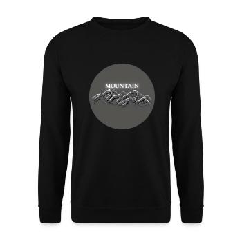 Mountain - Unisex Sweatshirt - black - Front - Alina (178cm) & Michal (187cm)