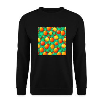 Ananas-Paradies - Unisex Pullover - Schwarz - Vorne - Alina (178cm) & Michal (187cm)
