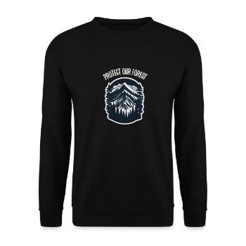 Nature, Wildlife, Outdoor, Forest, Camping, Hiking, Tea - Unisex Sweatshirt - black - Front - Alina (178cm) & Michal (187cm)