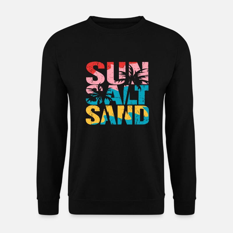 SUN SALT SAND - Unisex Pullover - Schwarz