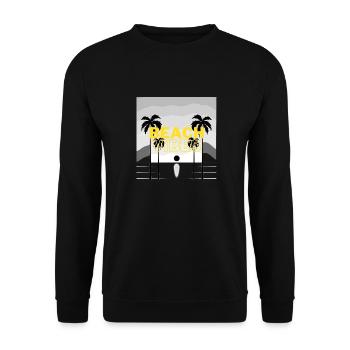 Beach 8 - Unisex Pullover - Schwarz - Vorne - Alina (178cm) & Michal (187cm)