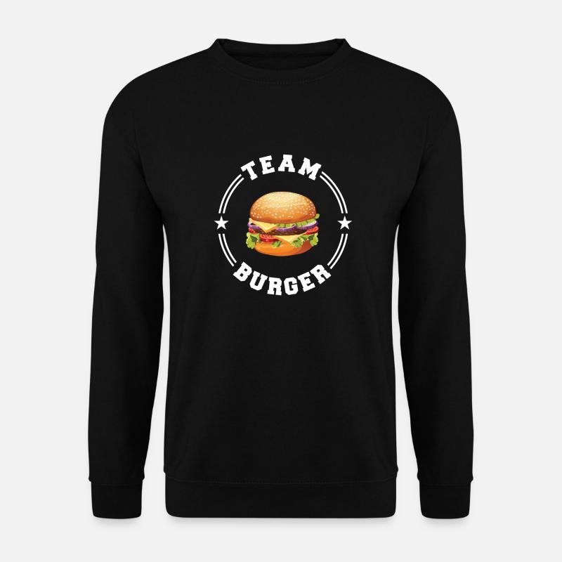 TEAM BURGER College Runde w - Unisex Pullover - Schwarz