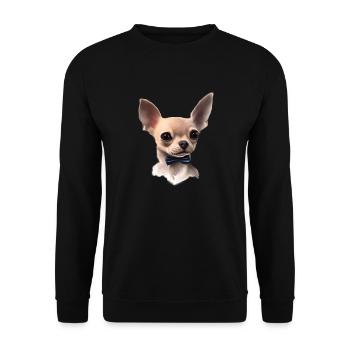 Dog Owner Chihuahua Dog Chihuahua Puppy Dogs - Unisex Sweatshirt - black - Front - Alina (178cm) & Michal (187cm)