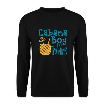 Cabana Boy in Training - Unisex Pullover - Schwarz - Vorne - Alina (178cm) & Michal (187cm)