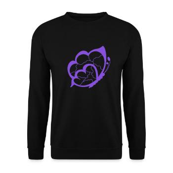 Pattern - Unisex Sweatshirt - black - Front - Alina (178cm) & Michal (187cm)
