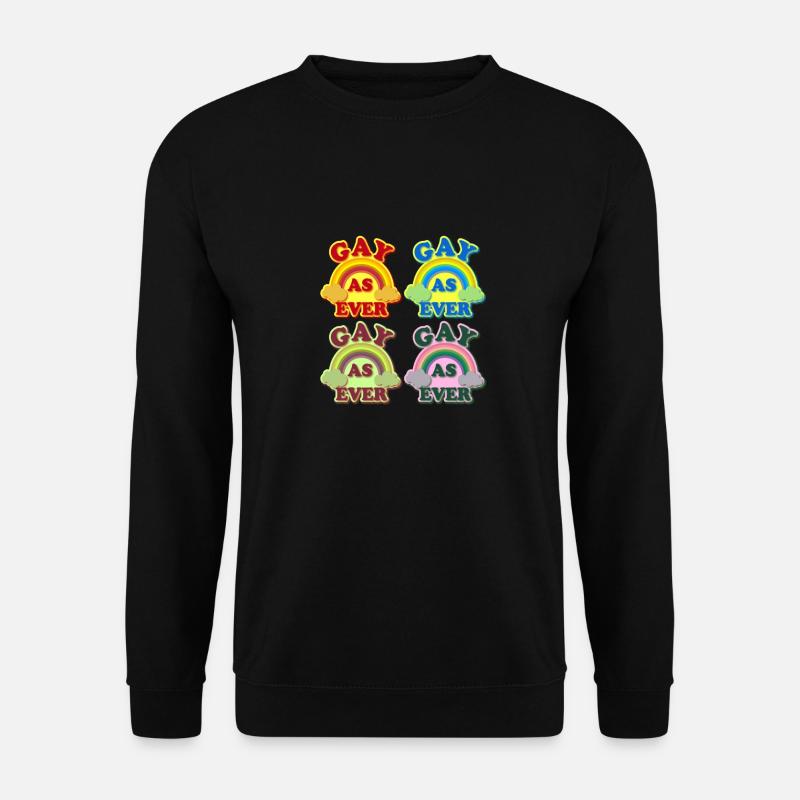 GAY AS EVER POP ART PRIDE - Unisex Pullover - Schwarz